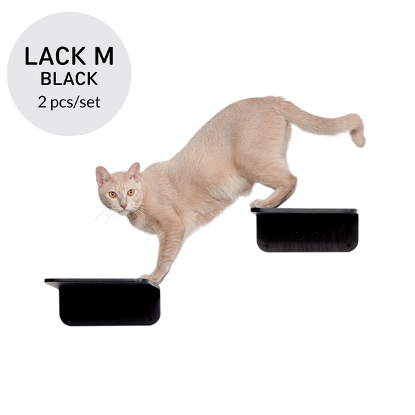 【STEPPER】Lack Black (M) Cat Stepper, Cat Perch, Cat Shelf| MYZOO